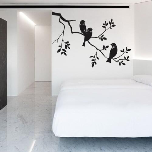 Birds On the Branch Minimalist Wall Decal Sticker Art Aesthetics Animals Home Living Room Decoration A001947
