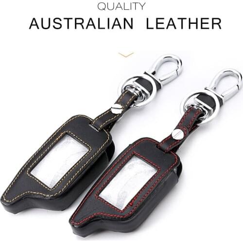 New B9 Leather Key Case for original Starline B9 B91 B6 B61 A91 A61 C9 moto V7 LCD Way Car Remote 2 Way Alarm