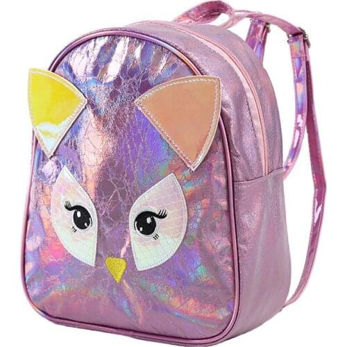 OCARDIAN Backpack Schoolbag Women Girl Owl laser Backpack Mochila Student Solid Color Travel School Crossbody Bag Mini Backpack
