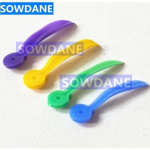 100pcs Disposable Dental Wedge with Hole All 4 Sizes Diastema Tooth Wedge Medical Plastic Arc Concave Design Dentist Tool