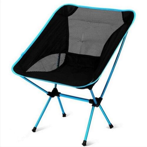 Portable Camping Beach Chair Lightweight Folding Fishing Outdoorcamping Outdoor Ultra Light Orange Red Dark Blue Beach Chairs