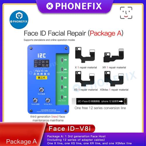 I2C IFace V8 Face Dot Projector with Dot Matrix Cable Face Lattice Detection Tester For iPhone X-11pro max Face ID Repair