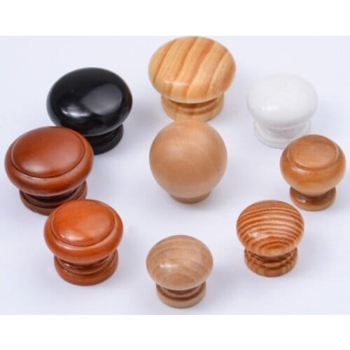 1Pcs Natural Wood Cabinet Drawer Pull Handles Cabinet Knobs and Handles Cupboard Door Furniture Handles Pulls Furniture Hardware
