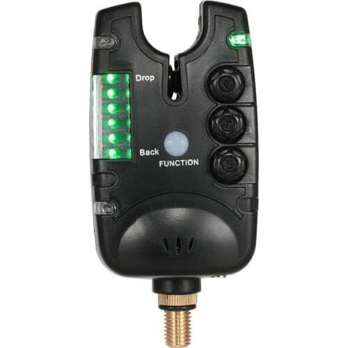 Lixada 6LED Fishing Bite Alarm Waterproof Adjustable Tone Volume Sensitivity Sound Fish Bite Alarm for Carp Fishing Tackle Pesca