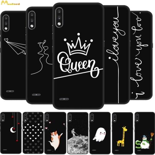 LGK22 Cover For LG K22 Phone Cases Black Silicone Coque For LG LM-K200 K22 Case 6.2" For LG K 22 Covers Cute TPU Painted Fundas