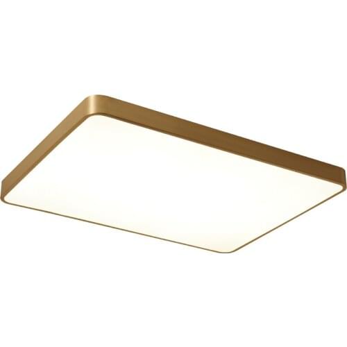 Modern minimalist copper ceiling lamp atmosphere living room bedroom creative personality lamp