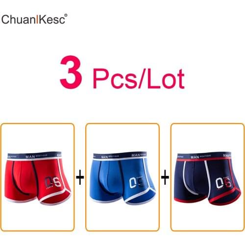 3 pcs/lot New Mens Boxers Comfortable Cotton Personalized Sports Digital Underwear Running Exercise Fitness Breathable Shorts