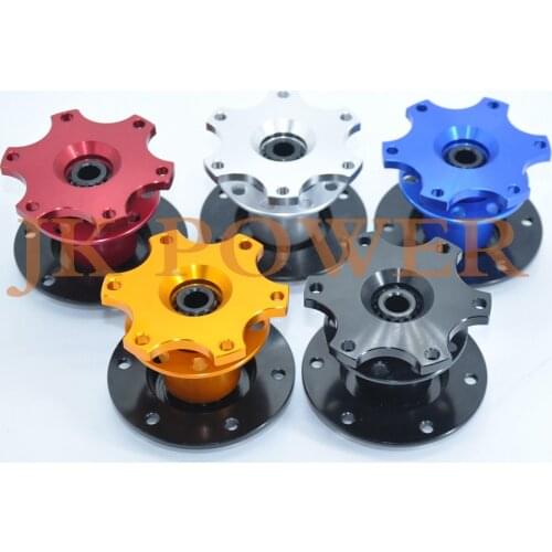 JK Racing Formula 6 Hole Universal Racing Aluminum Steering Wheel Quick Release Hub Adapter off Boss Kit