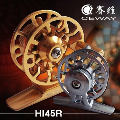 Winter Reel HI-45 CEWAY All Metal Fish Coil Fly Fishing Reels Material Tackle Equipment Ice Fishing Reel NEW 2019 FREE SHIPPING