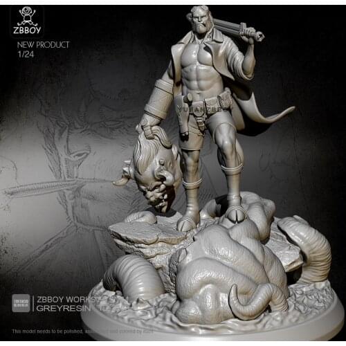 1/24 Resin Figure Kits Hellboy Model Self-assembled TD-2208