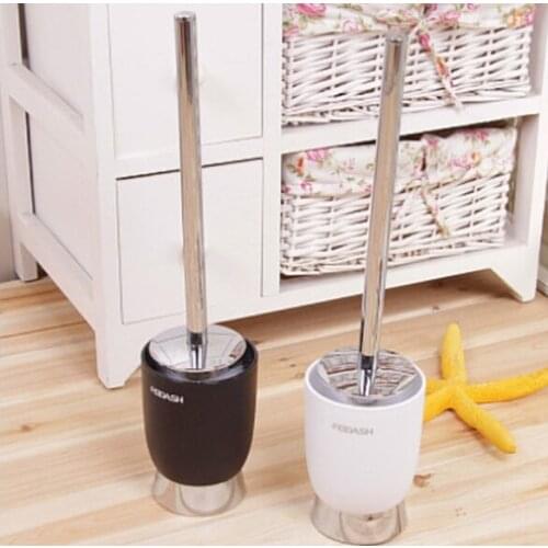 1PC Stainless Steel WC Bathroom Cleaning Toilet Brush with ABS Base Holder Bathroom Cleaning Brush Tool OK 0173