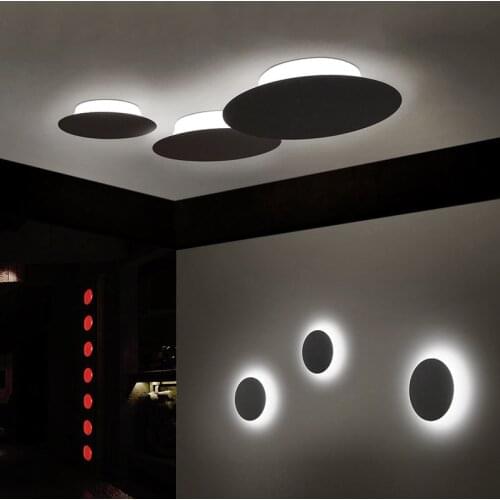 36*36cm) Simple led ceiling lamp, modern bedroom / study lamp, personalized creative small round room lights
