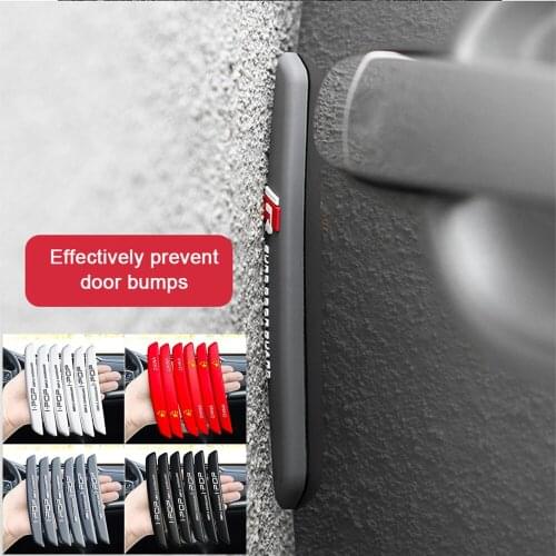 6Pcs Auto Car Door Edge Protection Guards Buffer Trim Molding Protection Strip Scratch Protector Car Door Crash Bar for BMW Audi