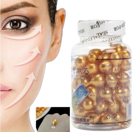 90 Capsules Hyaluronic Acid Capsules Anti-Aging Vitamin E Serum Spot Acne Removing Whitening Cream Capsule Repair Liquid Face