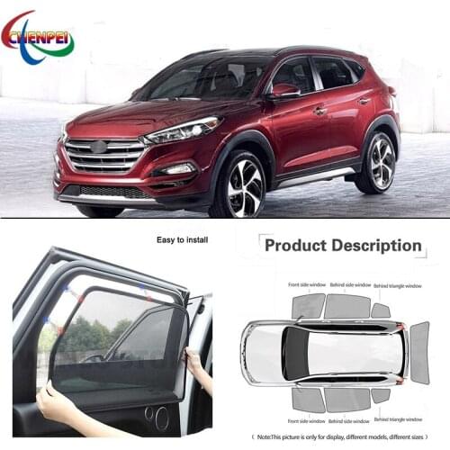 For Jeep Compass 2011 Car Full Side Windows Magnetic Sun Shade UV Protection Ray Blocking Mesh Visor Decoration Accessories
