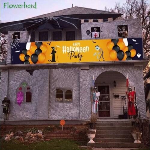 Halloween Banner Christmas Decorations Outdoor Signs Happy Birthday Banner for Home Garden Office Porch Front Door Hanging