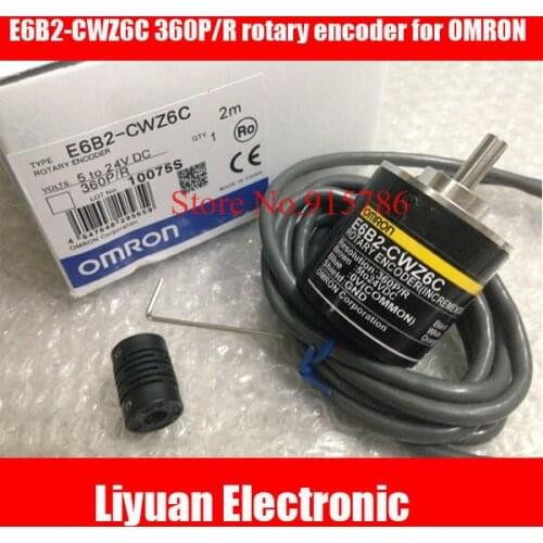 Free shipping E6B2-CWZ6C 360P/R rotary encoder for OMRON / DC5V-24V 2M incremental encoder