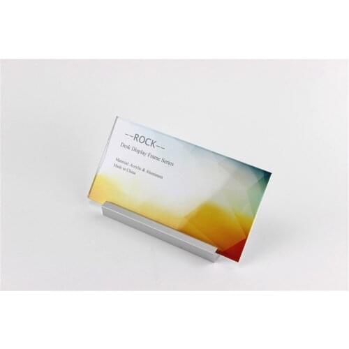 200*100mm LABEL HOLDER Aluminium metal tabletop desktop display rack acrylic sign label list holder showing stand label frame