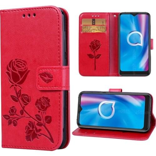 Flip Case For Alcatel 1B 1V 3L 1S 2020 2019 PU Leather Wallet Case Silicone TPU Cover Coque For Alcatel 1 1C 1X 3C 3V 3X 7 Case