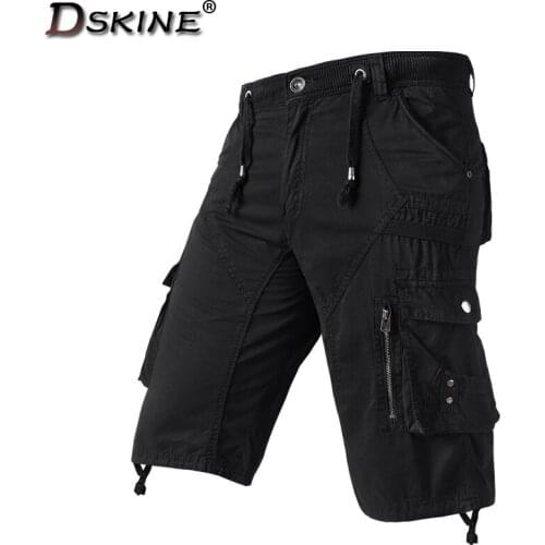Summer Cool Casual Shorts Men Cargo Tactical Shorts Fashion Casual Loose Short Pants Sweatpants Multi-Pocket Tactical Shorts Men
