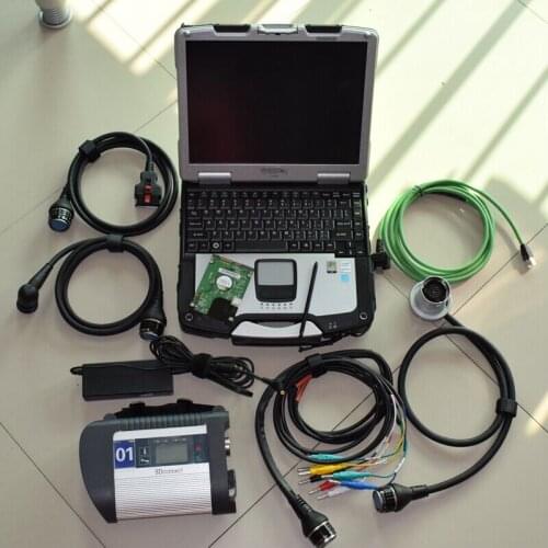 Mb diagnostic c4 star sd connect 4 with software 320gb hdd with laptop toughbook cf30 ram 4g car truck diagnostic full set