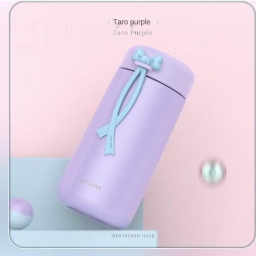 New Creative Bowknot Water Cup Portable Thermal Insulation Bottle Outdoor Travel Sports Fashion Thermal Insulation Bottle