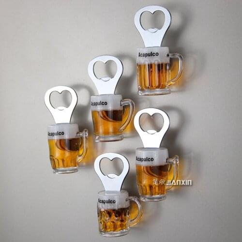 Beer mug beer mug refrigerator sticker wine bottle opener screwdriver bottle opener magnetic stickers magnet magnetic stickers