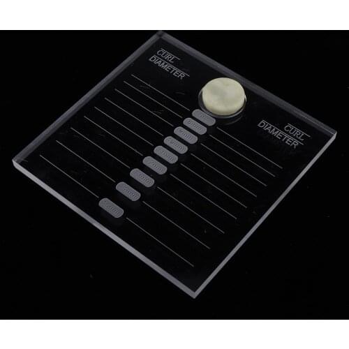 Transparent Eyelash Extension Tray Adhesive Glue Pallet Holder Stand Lashes Plate Display Board, Clear
