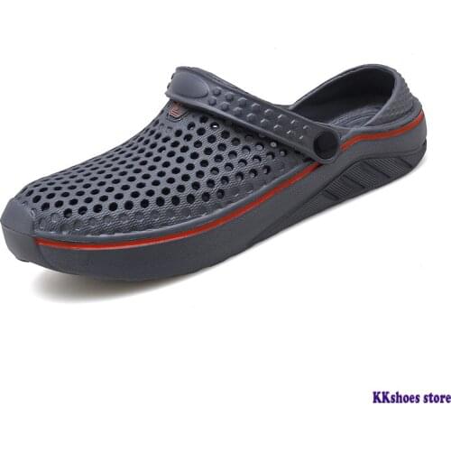 Mens Sandals Crocks Summer Hole Shoes Hole hole shoes Rubber Clogs LoversGarden Shoes Croc Beach Flat Sandals Slippers Wading