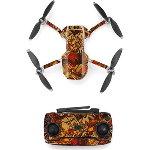 Retr Style Waterproof skin Sticker for DJI Mavic Mini Drone And Remote Controller Decal Vinyl Skins Cover 4 Styles Available