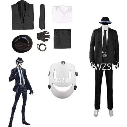 Tenkuu Shinpan High-Rise Invasion Cosplay Mask and hat Resin White Mask Japanese Samurai Costume Props anime