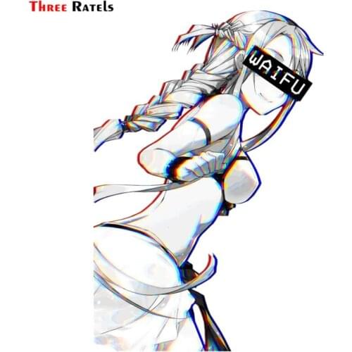 Three Ratels FC716 Sexy Anime Waifu Car Body Sticker Laptop Decal