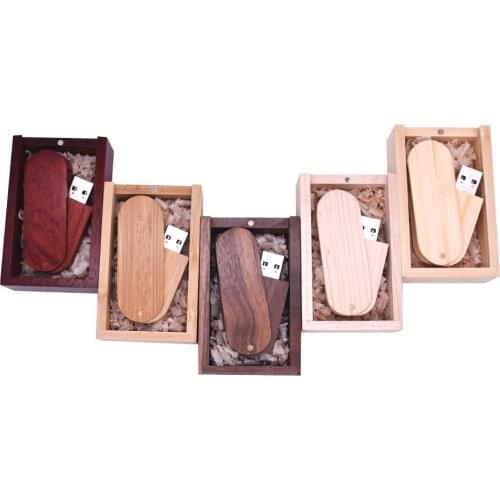 USB 3.0 Wooden Saber USB + Box USB Flash Drive 3.0 Pendrive 8GB 16GB 32GB 64GB Pen Drive Flashdrive Customer LOGO Wedding Gifts