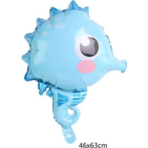 Balloon New Marine Animal Aluminum Film Balloon Seahorse Starfish Crab Dolphin Octopus Shaped Balloon Birthday Party