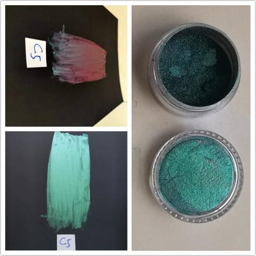 Chameleon Pearl Mirror Chrome Pigment Effect Powder Color Travel Nail Art Use 10gram Per Color for Cosmetics, Paints