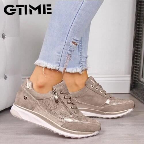 2021 Womens Wedges Sneakers Vulcanize Shoes Sequins Shake Shoes Fashion Girls Sport Shoes Woman Sneakers Shoes Woman Footwear