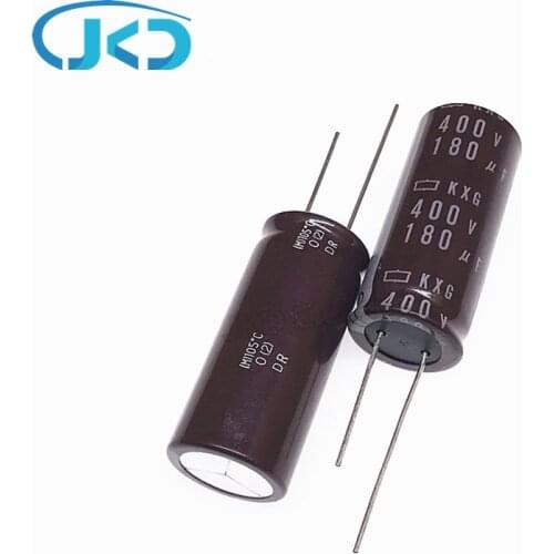 10pcs Original 180uF 400V NCC KXG Series 18*40mm Long Life 400V180uF Aluminum Electrolytic capacitor NIPPON CHEMI-CON