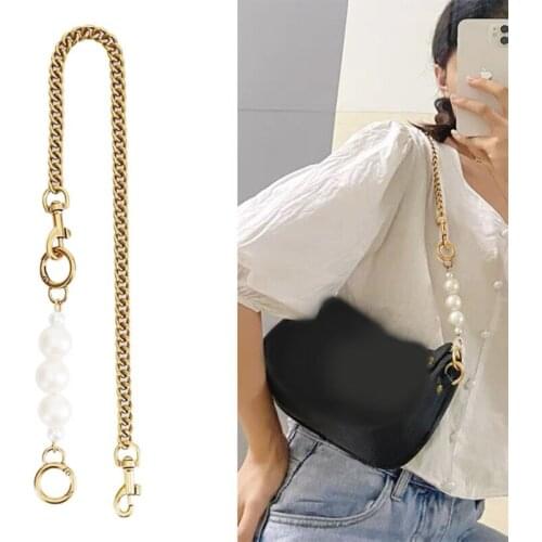 2pcs DIY Purse Strap Extenders with Metal Buckle for Cross Body Bag Chain Strap Purse Handbag Shoulder Bag Chain Replacement