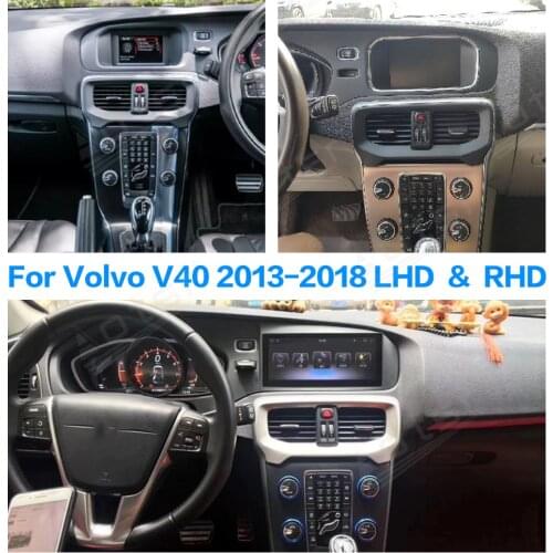 For Volvo V40 2013 - 2018 PX6 Android 9.0 4+64GB Car GPS Navigation Radio HD Screen Multimedia Bluetooth Fast boot