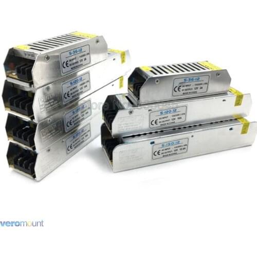 Strip Size Siwtch Power Supply 12V 3A 5A 8.5A 10A 12.5A 15A 16.5A 20A 30A 33A Lighting Transformer AC220V to DC12V Converter