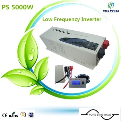 CE,ROHS,ISO9001, LCD 24v to 230v inverter with charger low frequency 5000w pure sine wave inverter for air conditioner