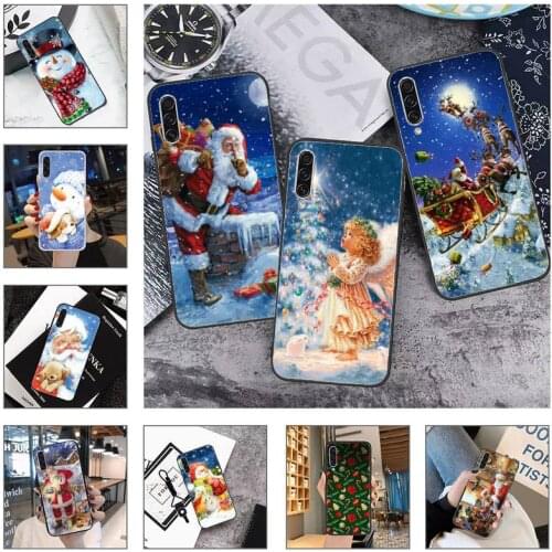 New year Merry Christmas snowman Phone Case For Samsung galaxy A S note 10 7 8 9 20 30 31 40 50 51 70 71 21 s ultra plus