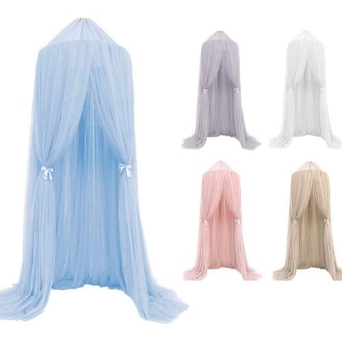 Baby Canopy Tent Mosquito Bed Net Curtain Baby Crib Net Cot Hung Dome Girl Princess Children Play Tent Kids Room Decor 7 layer