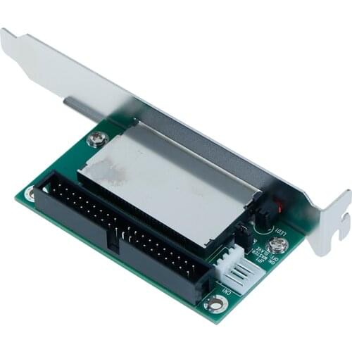 To 3.5 IDE Converter PCI Bracket Back Panel 40-Pin CF Compact Flash Card