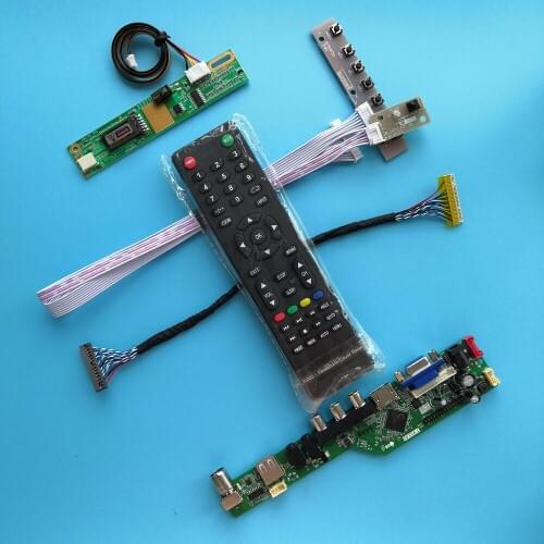 For LP133WX1(TL)(P2) 20pin 1 lamps 13.3" Digital Signal Controller Board Resolution Mother Board AV VGA Module TV 1280X800