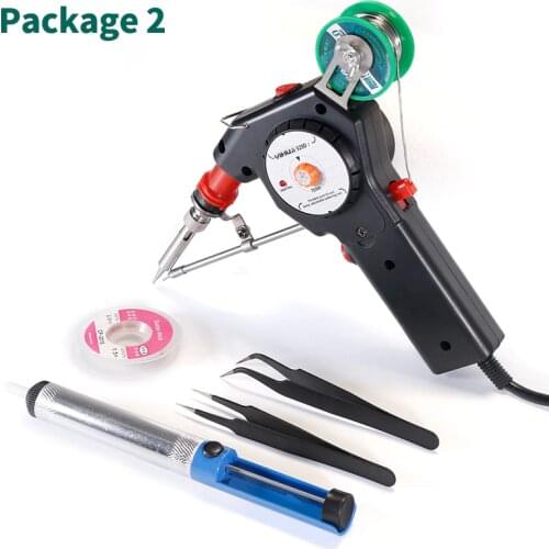 YIHUA Temperature Adjustable Tin Electric Soldering Iron Automatic Sending Solder Wire Hand-held Soldering Tool