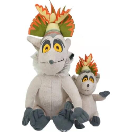 30cm King Julien Plush Toys Cartoon Anime Penguin King Julien Soft Stuffed Peluches Toy Doll for Kids Christmas Birthday Gifts