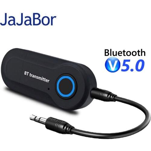 JaJaBor Bluetooth 5.0 USB Audio Receiver Transmitter Mini 3.5mm Jack AUX Stereo Wireless Adapter Bluetooth Car Kit for Car PC