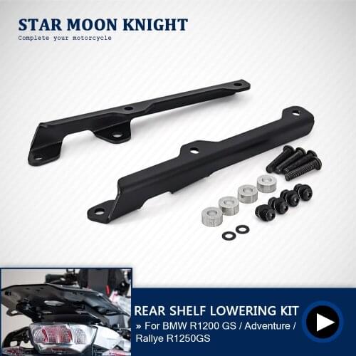 Lowering kit for ADVENTURE-RACK For BMW R1200GS R1250GS R 1200 GS R 1250 GS ADV Adventure Luggage Rear Shelf Lowering Kit 2013