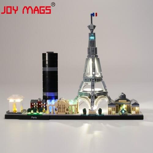 JOY MAGS Only Led Light Kit For 21044 Architecture Paris Compatible With 17015 ,(NOT Include Model)